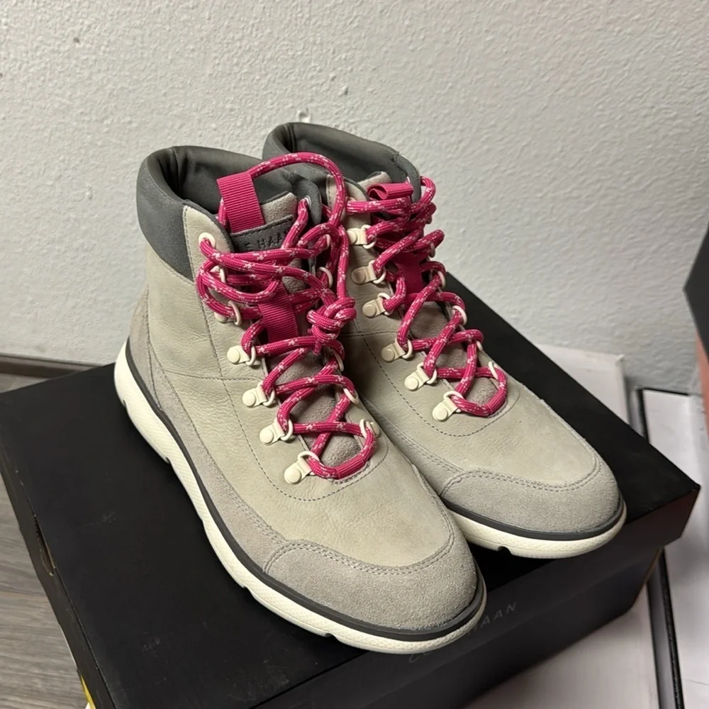 COLE HAAN Women’s ZeroGrand Omni Hiker Boot Dove Gray Winter Boots